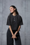 Charcoal baggy crop tee | Chapter 2 at Broadway