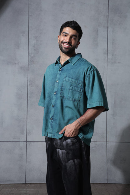 Teal Wash Shirt