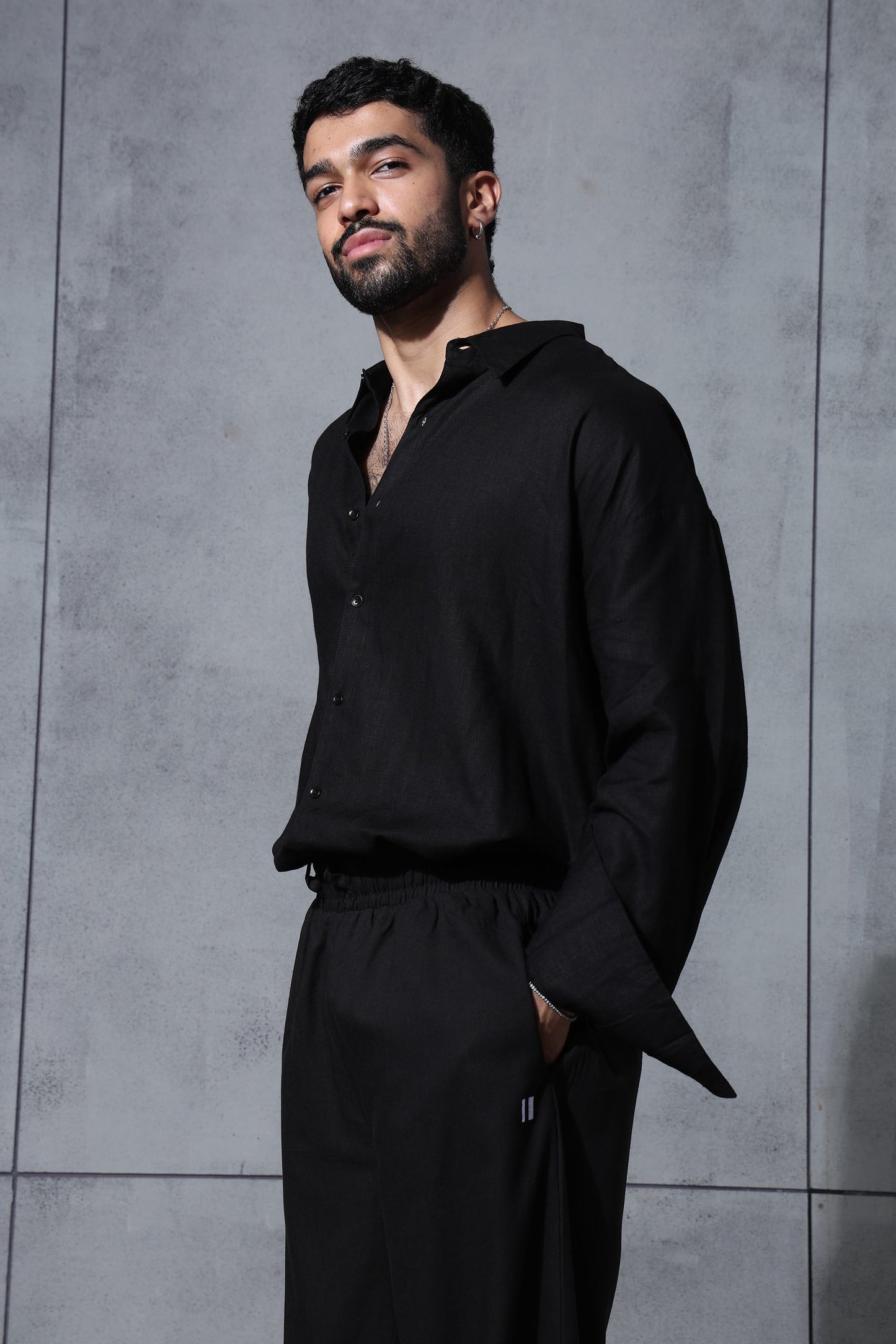 Black Linen Shirt