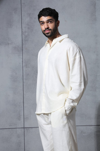 Linen Shirt Butter Yellow