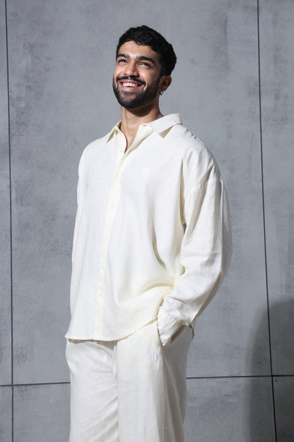 Linen Shirt Butter Yellow