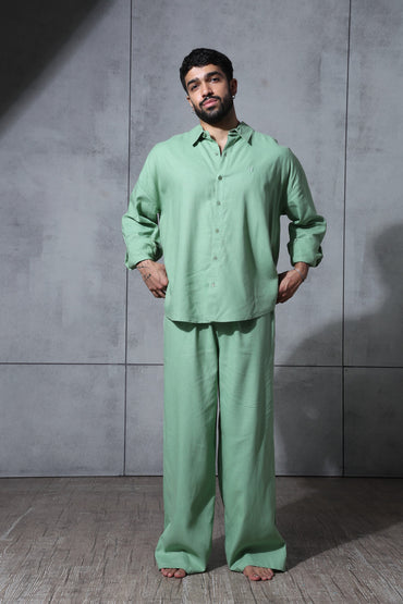 Matcha Mist Linen Pants