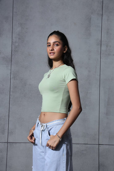 Baby Tee Mint Green