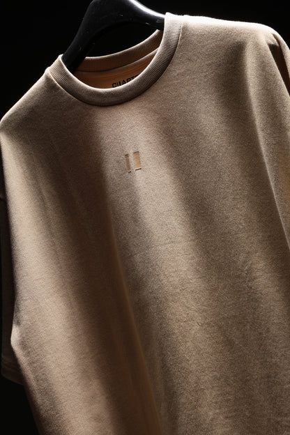 Basic Beige Solid Tshirt