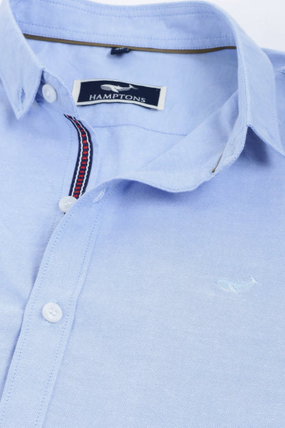 Classic Blue Pre-washed Oxford Shirt | Hamptons at Broadway