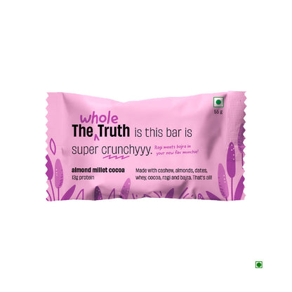 The Whole Truth Almond Millet Cocoa Protein Bar 55g | The Whole Truth Foods at Broadway