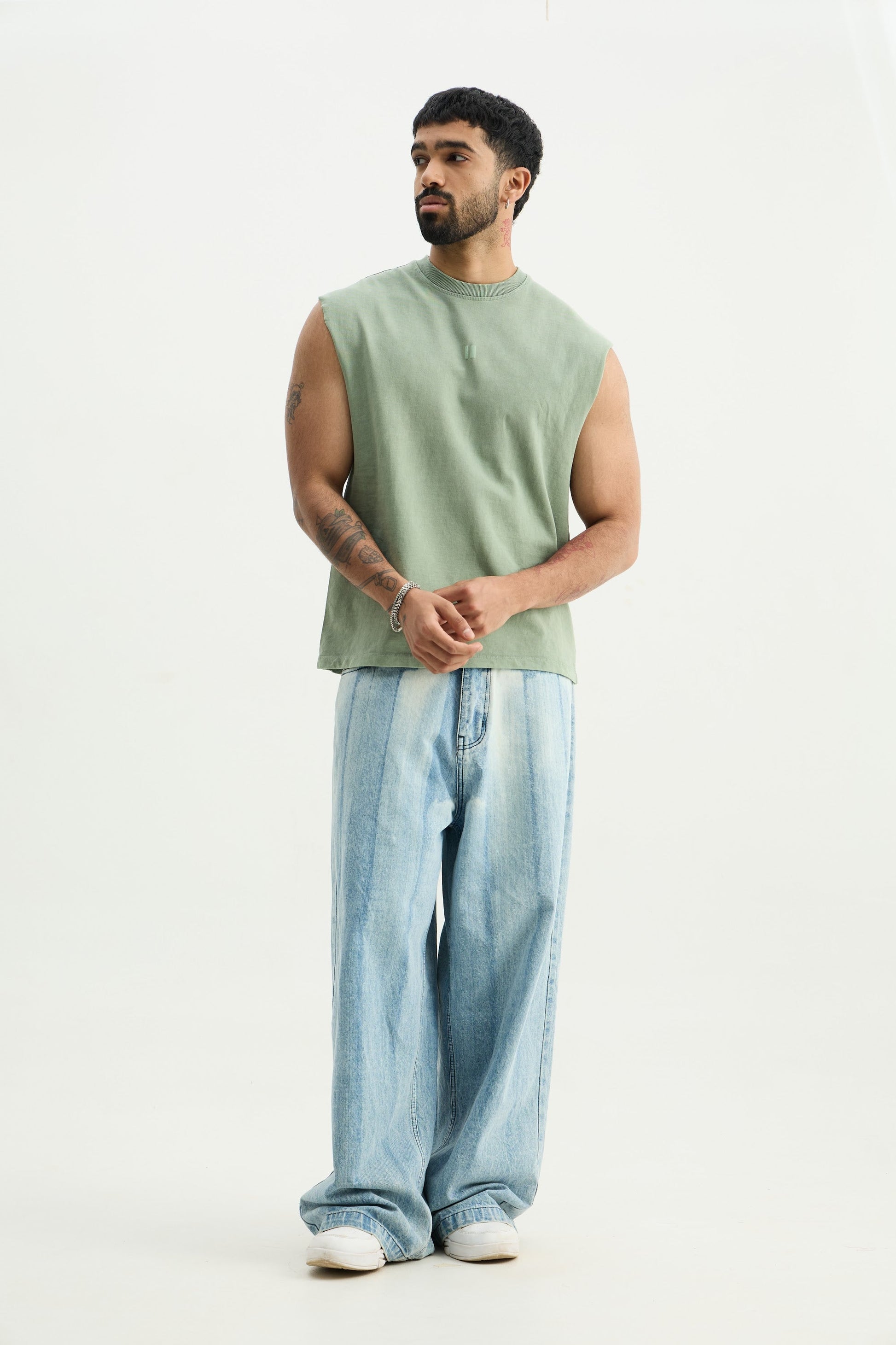 Green Washed Vest - image 4