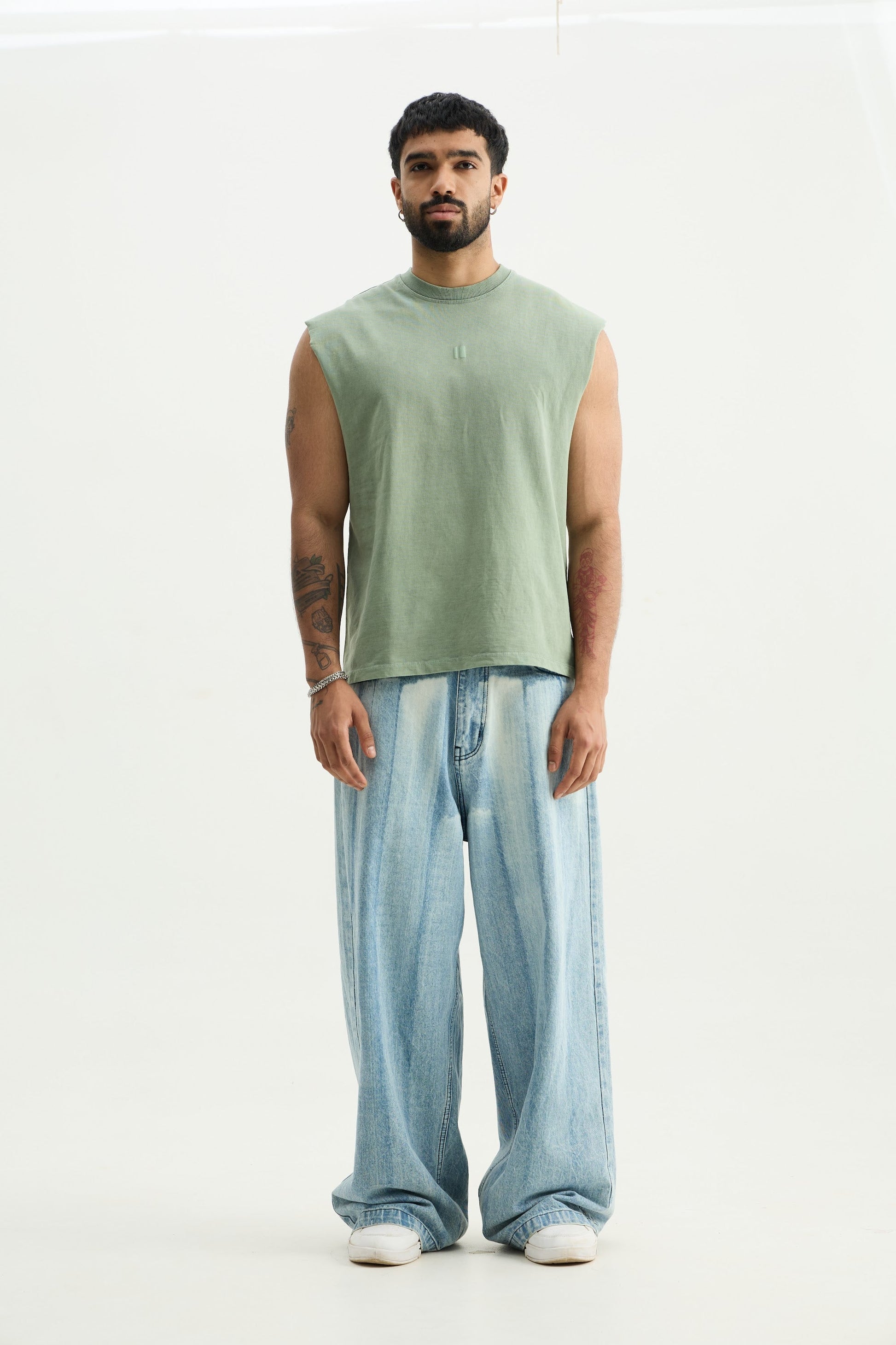 Green Washed Vest - image 3