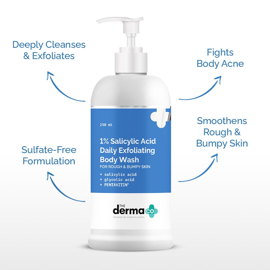 1% Salicylic Acid Daily Exfoliating Body Wash with Salicylic Acid , Glycolic Acid & PENTAVITINÂ® - 250ml