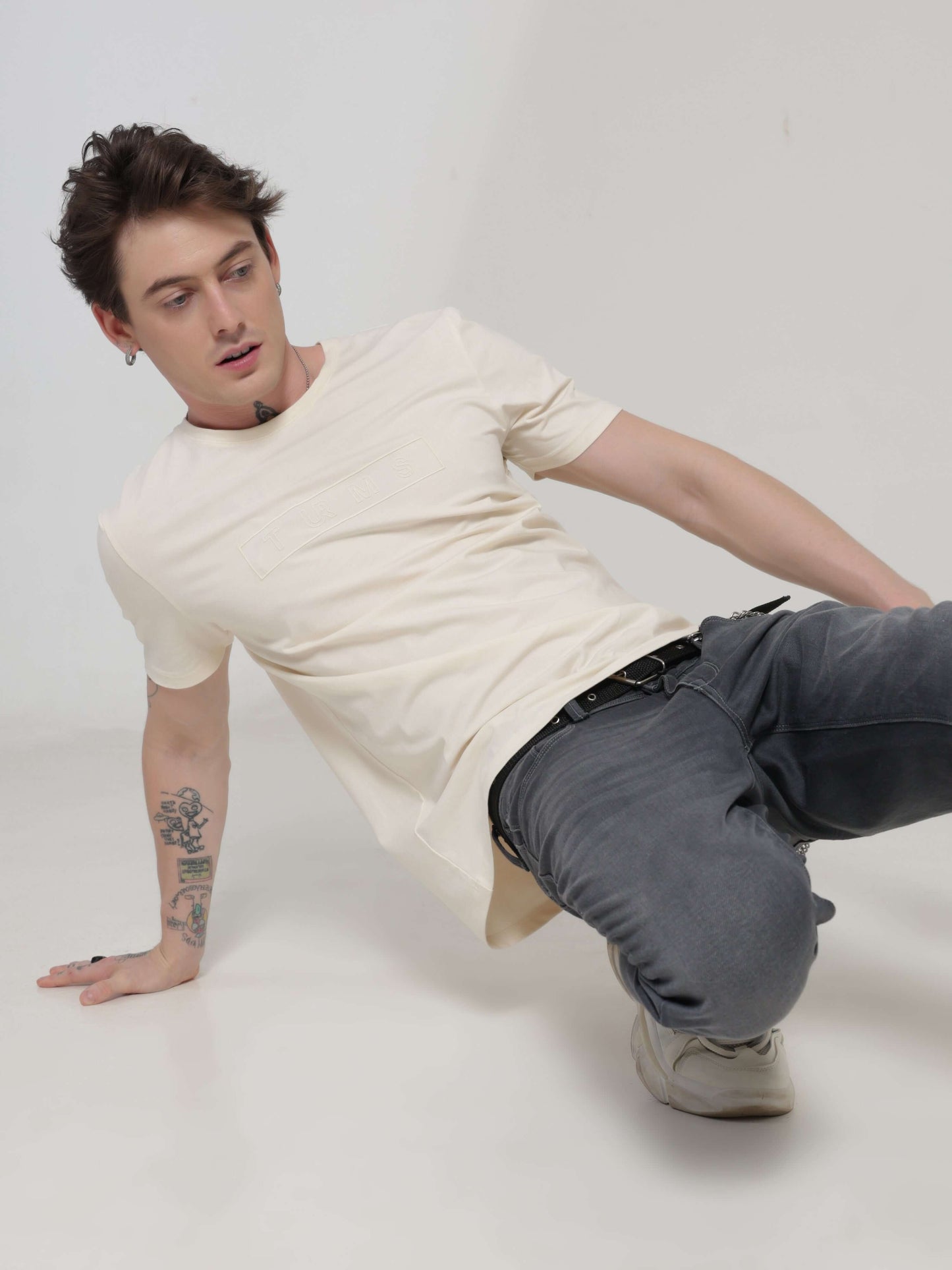 Crew Neck Tshirt | Anti Stain Anti Odor Water Repellent   SOFTPEACH