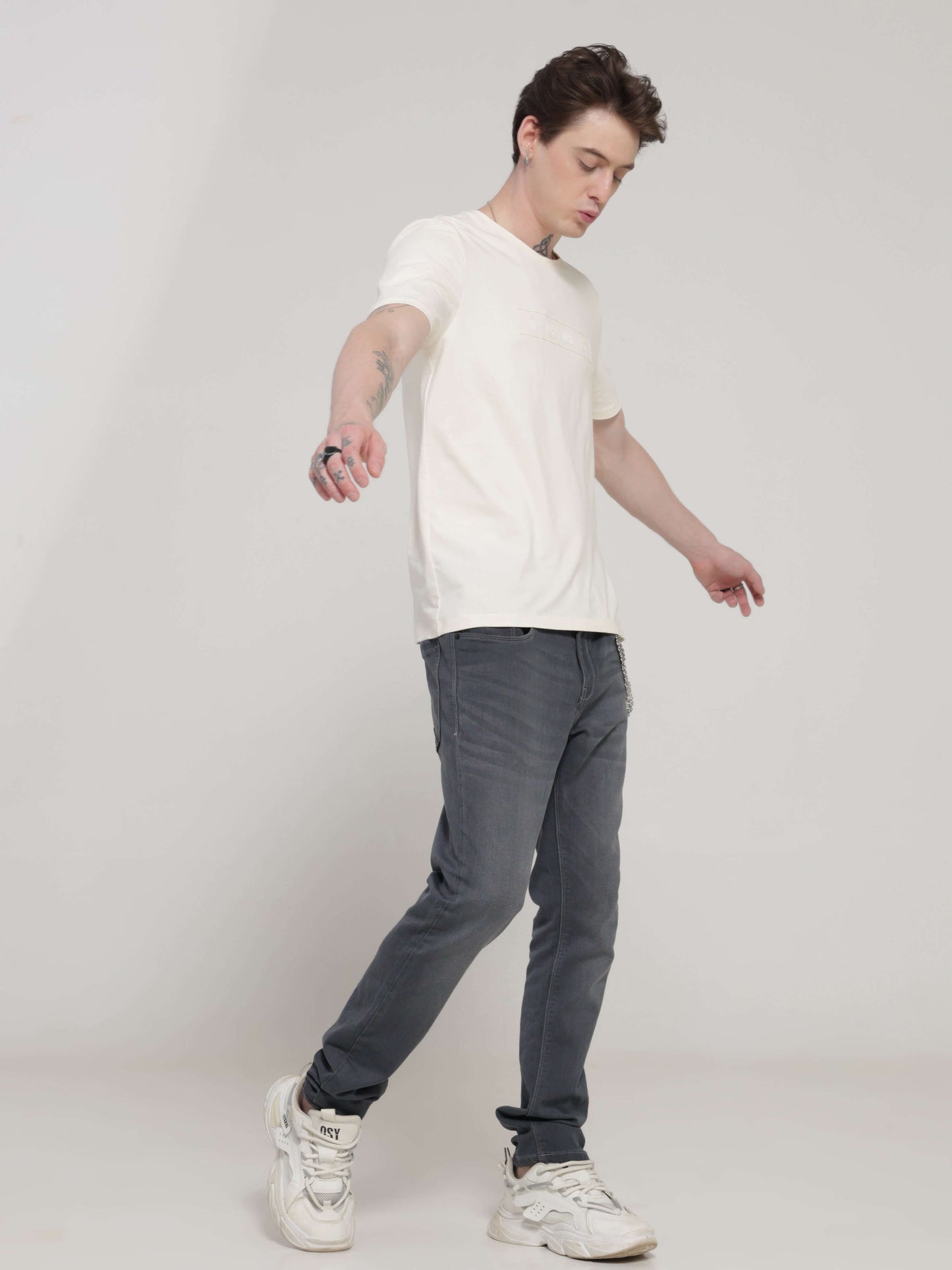 Crew Neck Tshirt | Anti Stain Anti Odor Water Repellent   SOFTPEACH