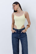 Ribbed High Cut Bodysuit