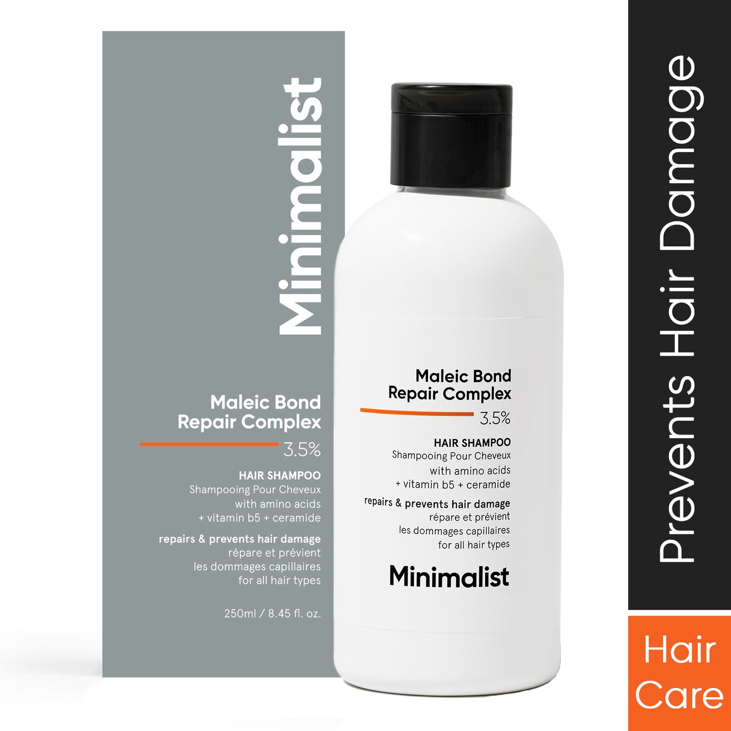 Minimalist Maleic Bond Repair Complex 3.5% Hair Shampoo 250 ml