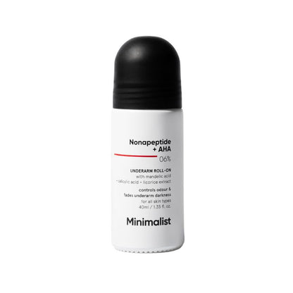 Minimalist Nonapeptide + AHA 06% Underarm Roll on 40ml