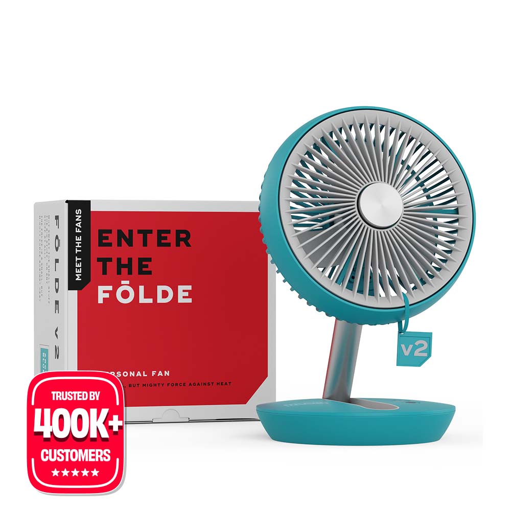 FOLDE v2 | All Day Wireless Rechargeable Folding Fan