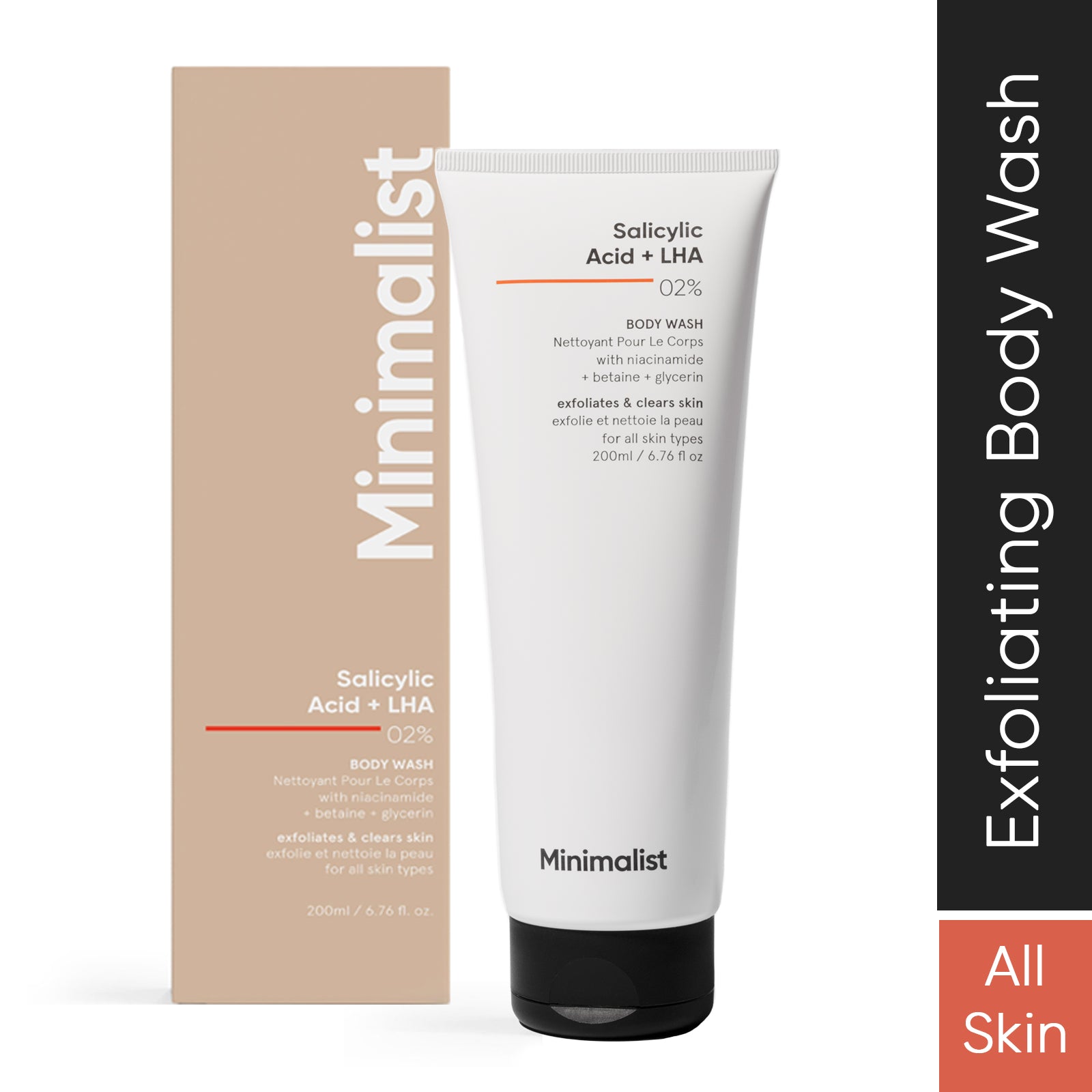 Minimalist Salicylic Acid + LHA 02% Body Wash 200ml | Minimalist at Broadway