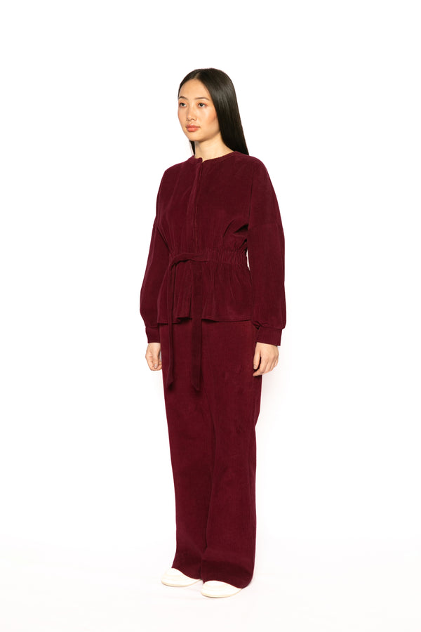 Contemponari-Zeus Jacket-Wine