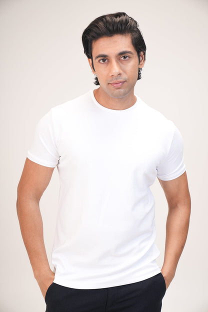 Absolute Cotton Crew - Pearl White