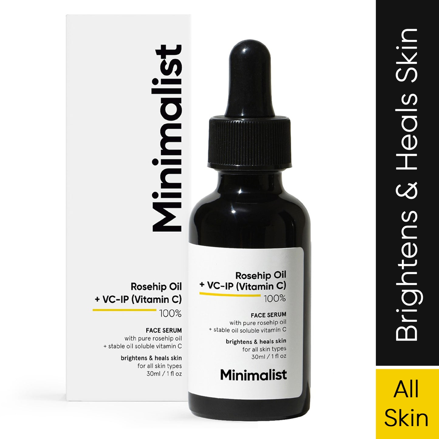 Minimalist Rosehip Oil + VC-IP (Vitamin C) 100% Face serum 30ml