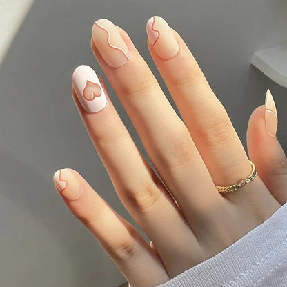 Wavy Baby - Short Round - Press on Nails