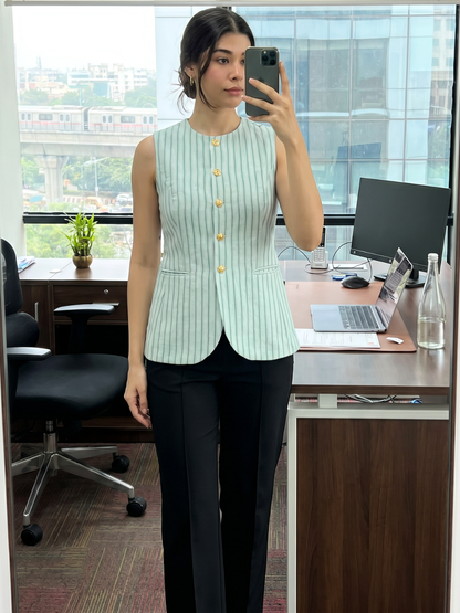 Pure Linen Tailored Waistcoat