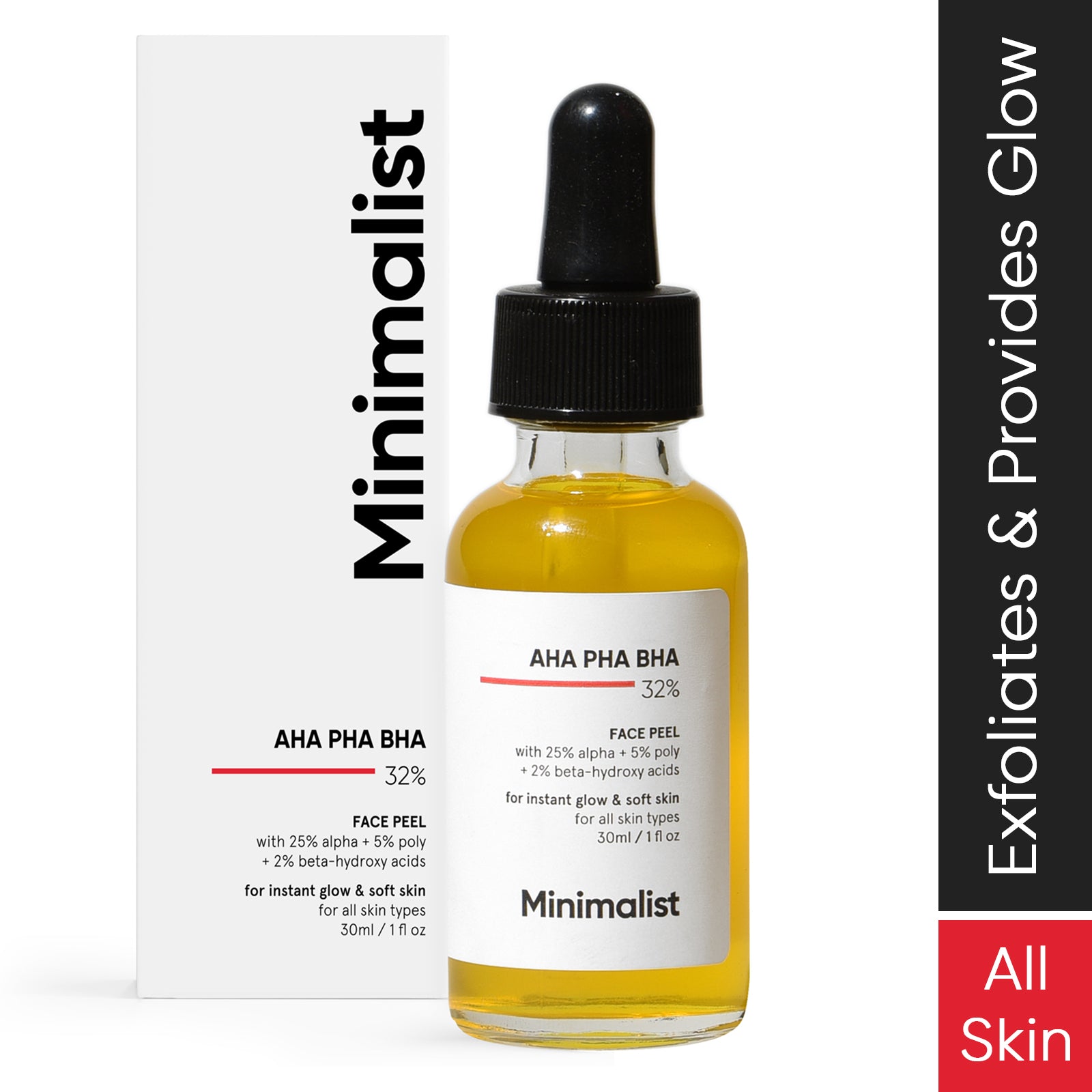 Minimalist AHA PHA BHA 32% Face Peel 30ml | Minimalist at Broadway