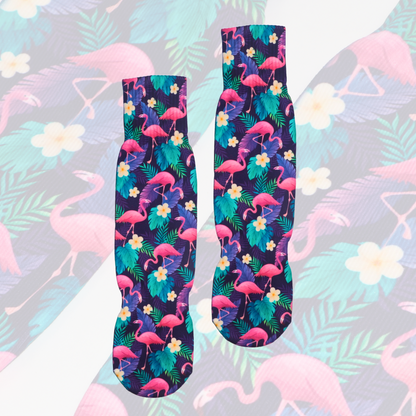 Tropicana Flamingo Socks | The Boring Socks at Broadway