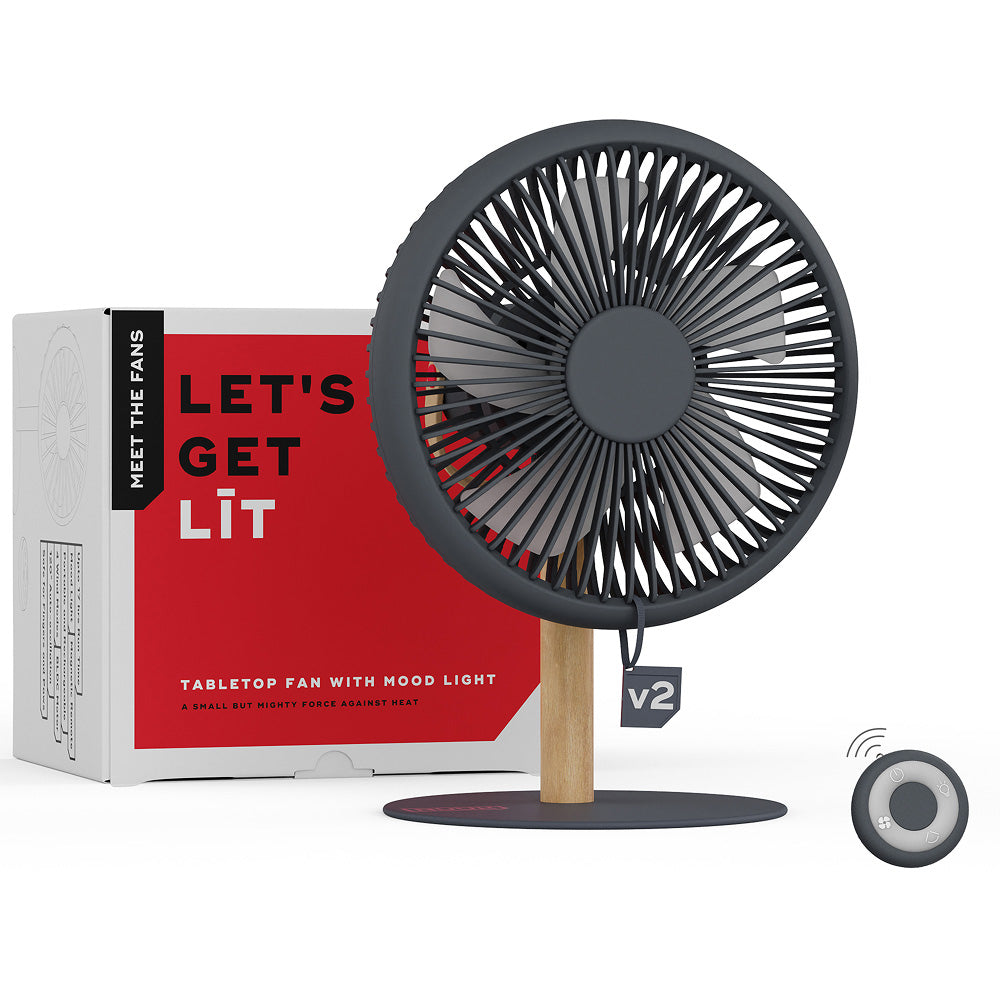 NUUK LIT v2  Table Top Fan with Mood Light