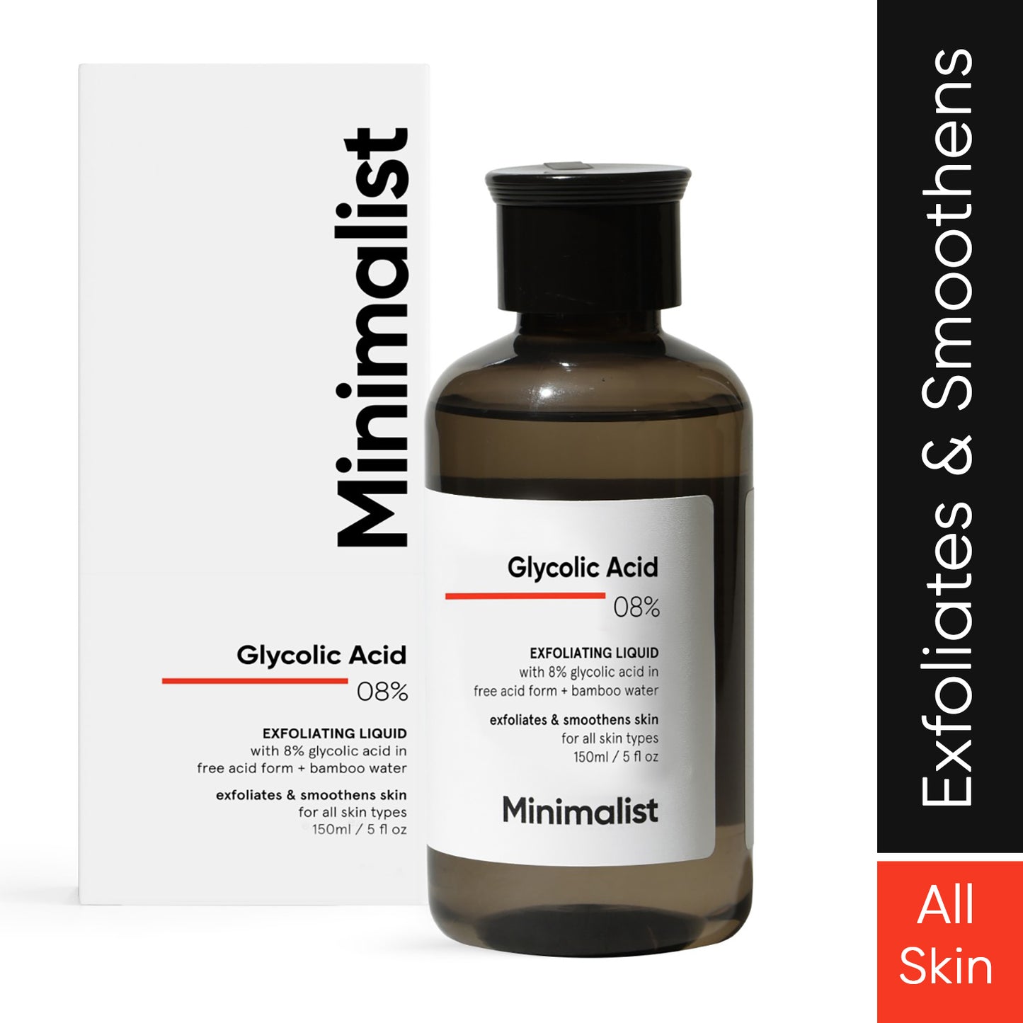 Minimalist Glycolic Acid 08% Exfoliating Liquid 150ml