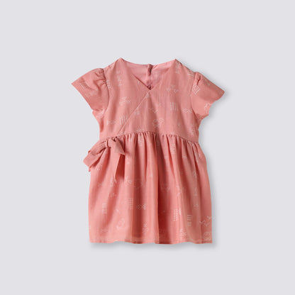 Cotton Silk Dress | Hand-Block Printed