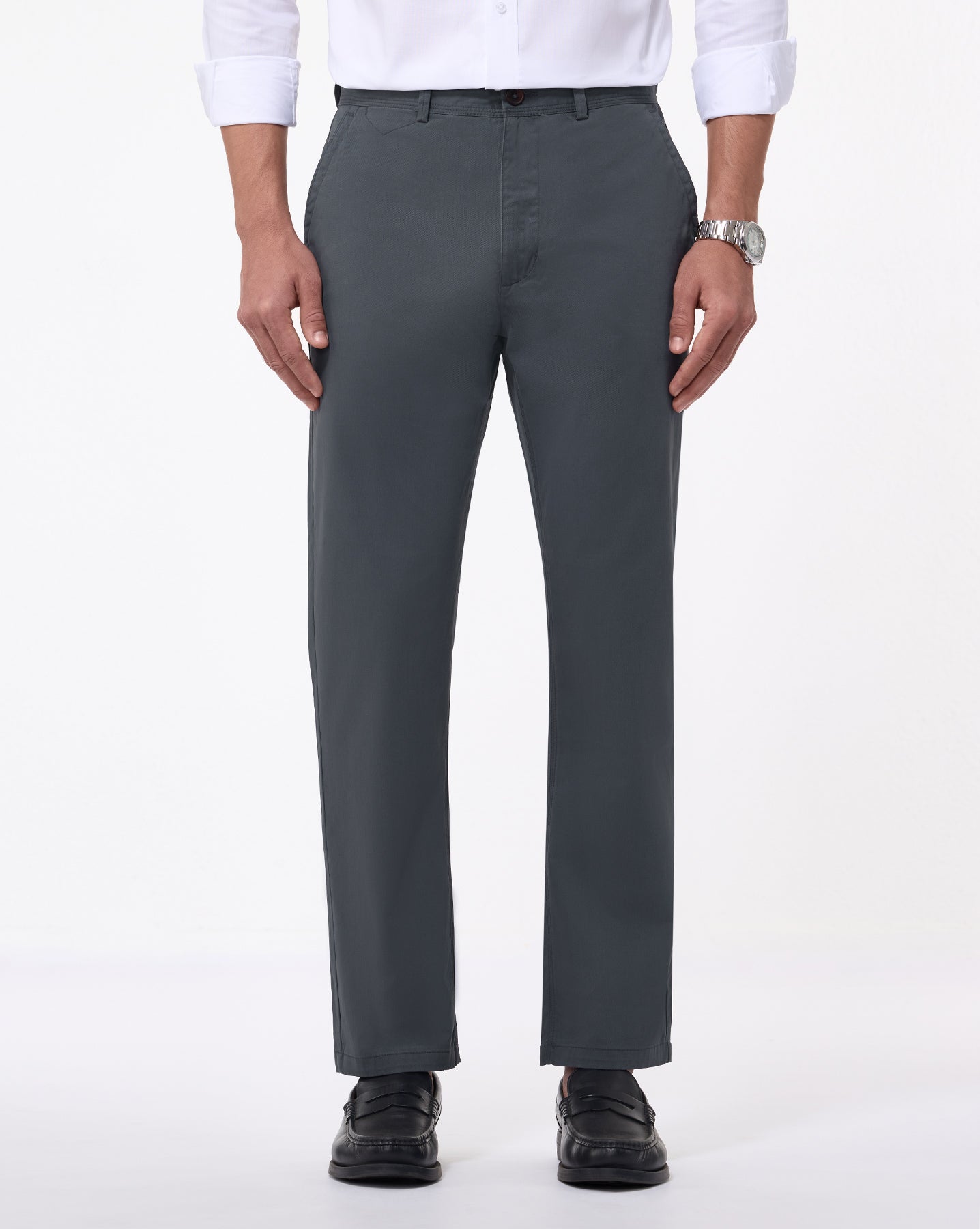 The No Brainer Pant Steel Grey