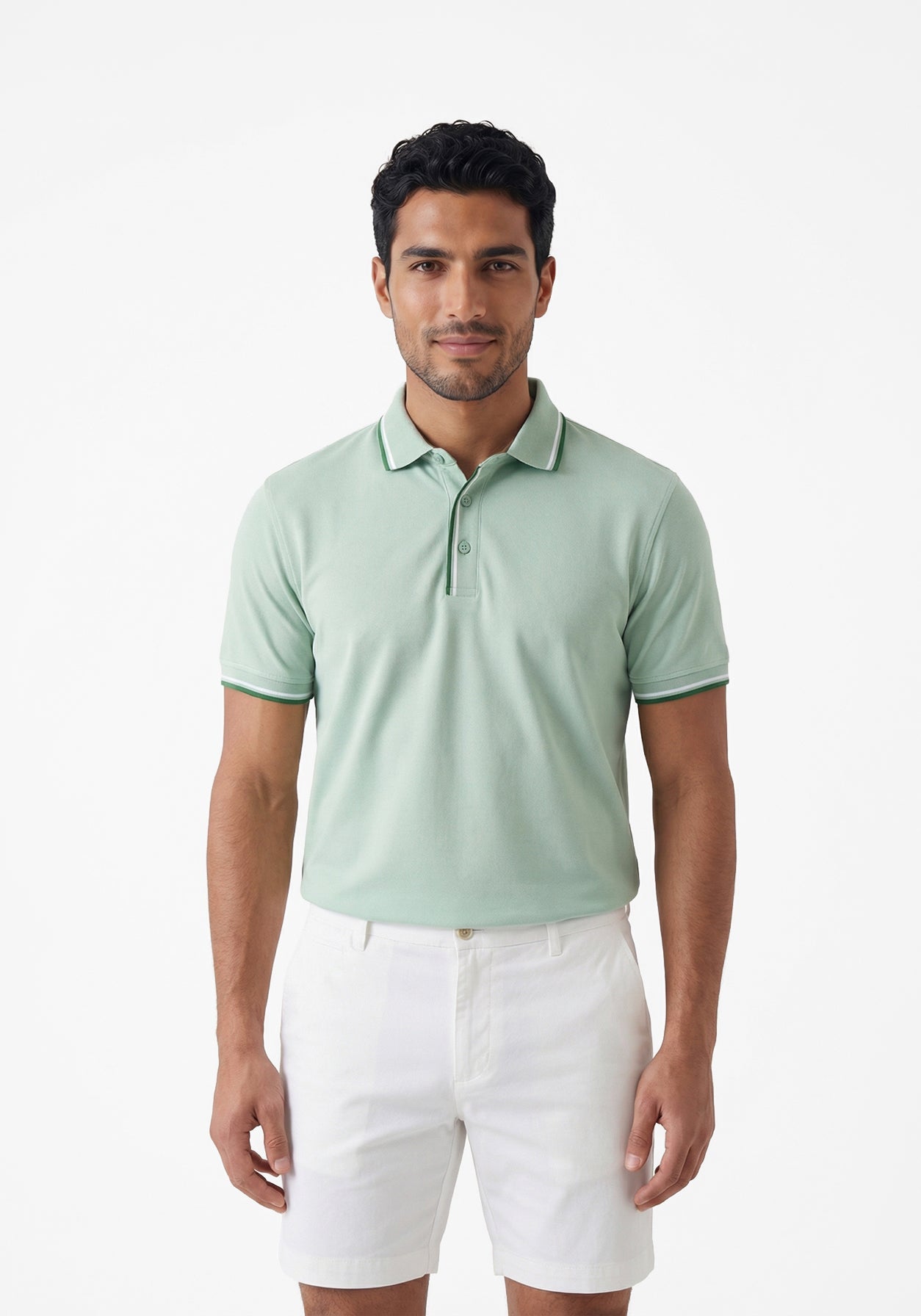 Thrive Green Collar Polo