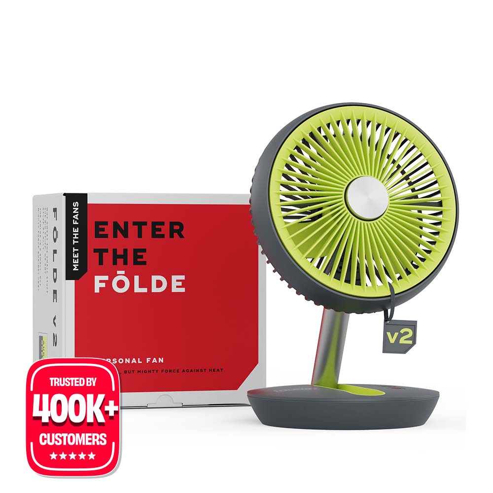 FOLDE v2 | All Day Wireless Rechargeable Folding Fan