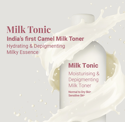 Milk Tonic: Depigmenting & Hydrating Toner with Camel Milk, Ceramides and Snail Mucin - Neude Skin