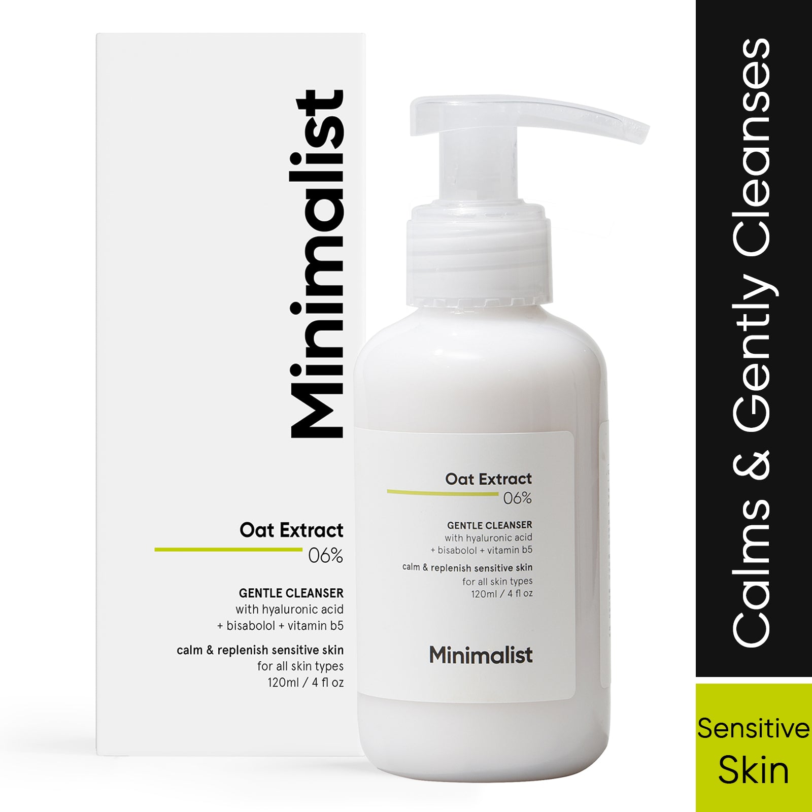Minimalist Oat Extract 06% Gentle Cleanser 120ml | Minimalist at Broadway