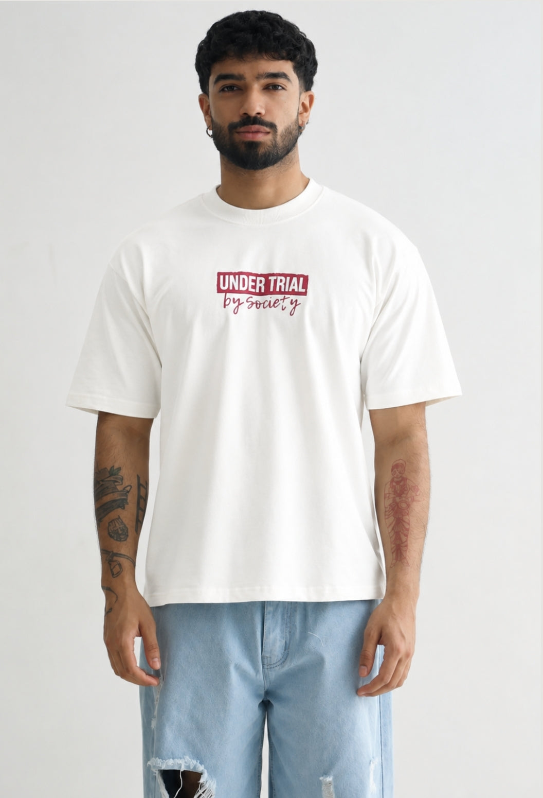 Under Trial By Society White T-Shirt