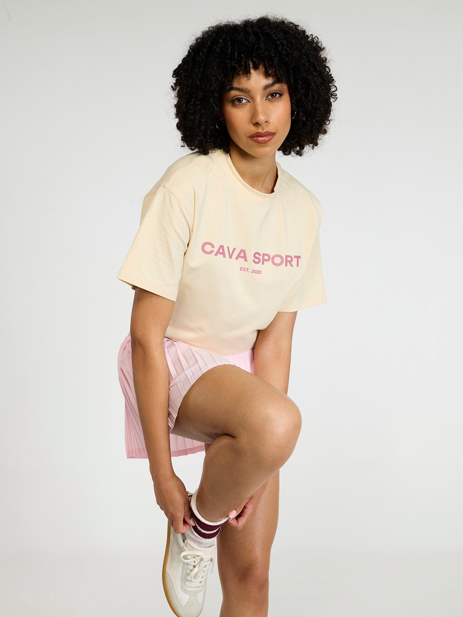 Cream Love All Oversized Printed Tee - Women | Cava at Broadway