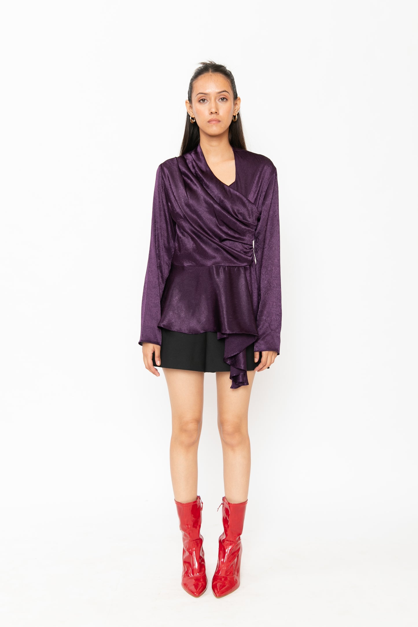 Contemponari-Magnolia Top-Purple