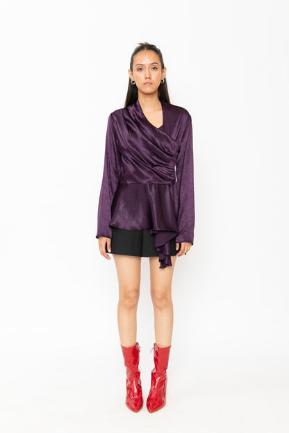 Contemponari-Magnolia Top-Purple