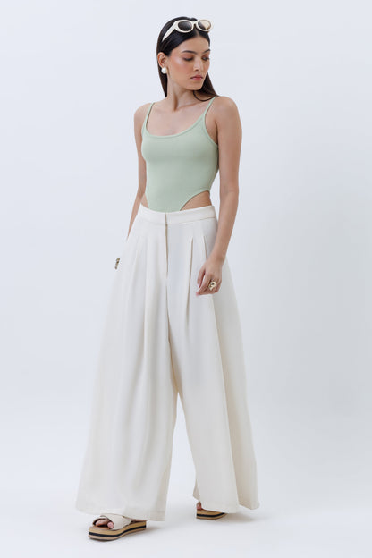 Ribbed High Cut Bodysuit