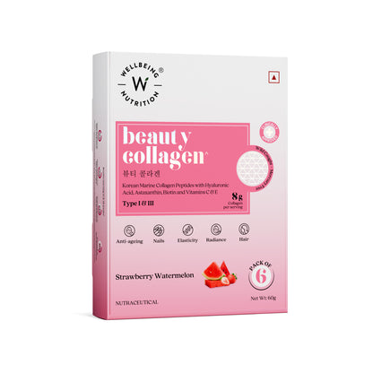 Beauty Collagen Strawberry Watermelon Sachets - 6