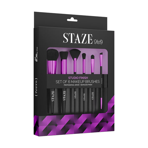 Staze Studio Finish Set of 6 Makeup Brushes | Staze at Broadway