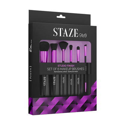 Staze Studio Finish Set of 6 Makeup Brushes | Staze at Broadway