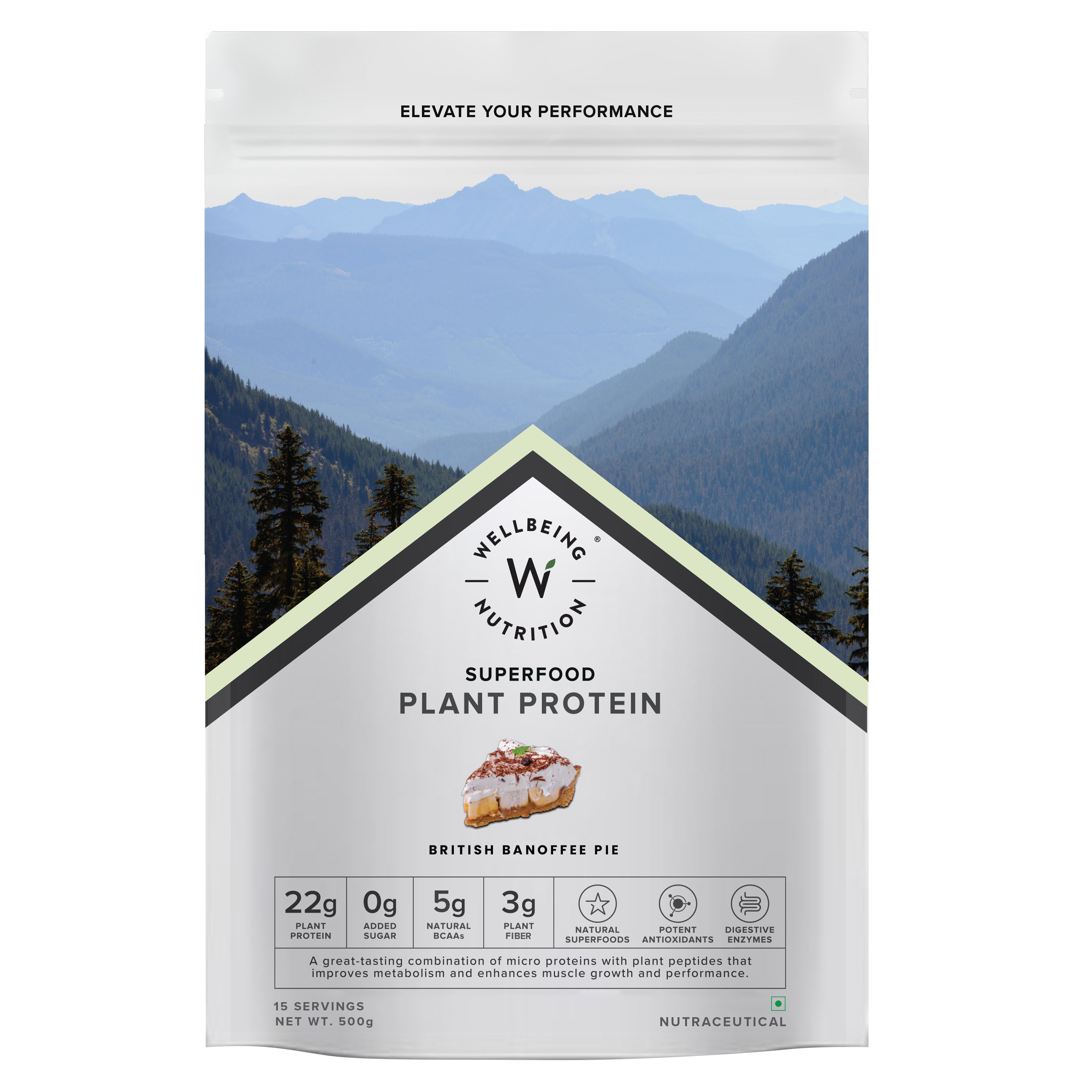 Plant Protein British Banofee Pie (500Grm) | Wellbeing Nutrition at Broadway