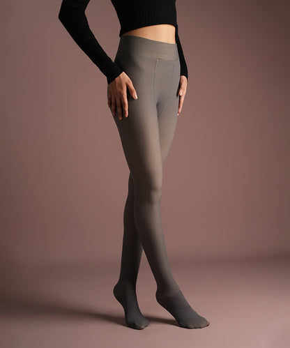 Sheer Fur Stockings Grey