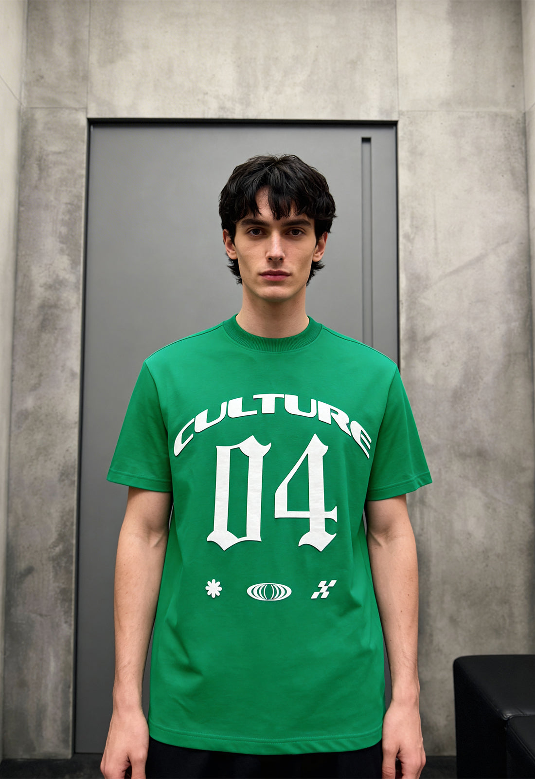 Culture Green Heavyweight-Oversized T-Shirt