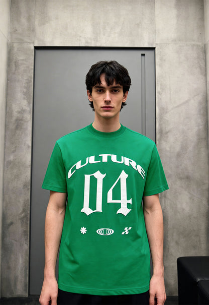 Culture Green Heavyweight-Oversized T-Shirt