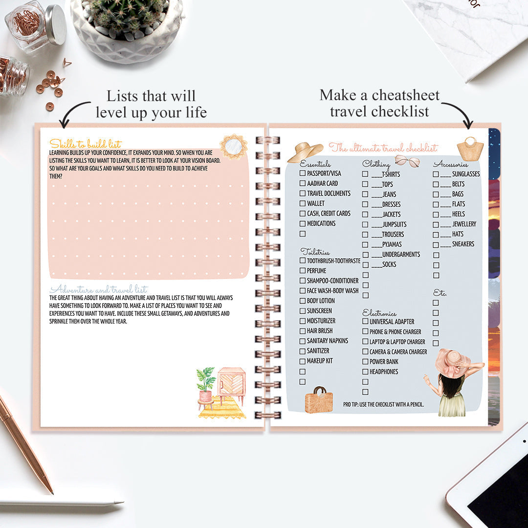 Undated Yearly Planner - Let Your Dreams Be Bigger