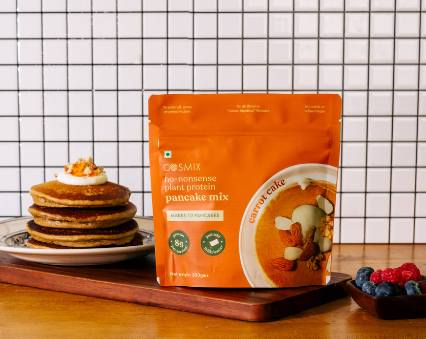 Cosmix No-Nonsense Plant Protein Pancakes - Carrot Cake Red | COSMIX at Broadway