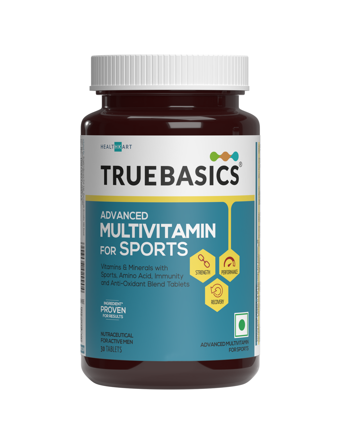 Advanced Multivitamin For Sports & Fitness, 30 Tablets | With Amino Acid, Energy, Antioxidant & Immunity Blends, 24 Vitamins & Minerals | For Immunity & Energy